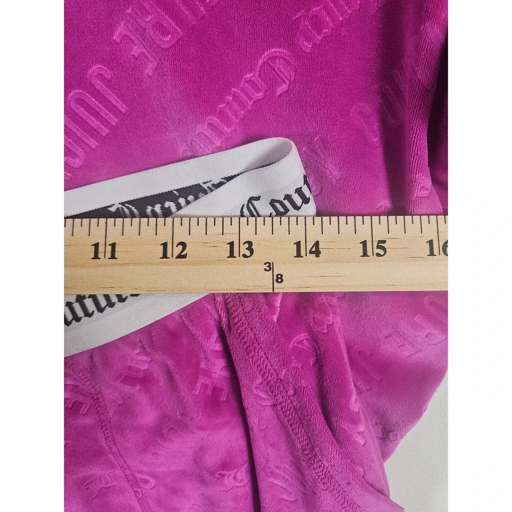 Juicy Couture Tracksuit Women M Purple Velour Y2K Logo Hoodie Jogger Set Lounge
